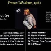 Il testo SAMBA MAMBO di FRANCE GALL è presente anche nell'album France gall (1975)