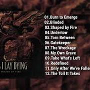 Il testo BURN TO EMERGE degli AS I LAY DYING è presente anche nell'album Shaped by fire (2019)