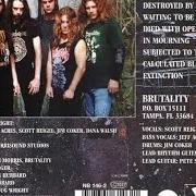Il testo DIED WITH OPEN EYES dei BRUTALITY è presente anche nell'album In mourning (1996)