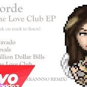 Il testo ROYALS di LORDE è presente anche nell'album The love club (2013)