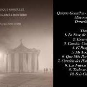 Il testo CANCIÓN CON ORQUESTA di QUIQUE GONZÁLEZ è presente anche nell'album Las palabras vividas (2019)