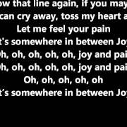 Il testo JOY AND PAIN di CHRIS RICHARDSON è presente anche nell'album Joy and pain (2012)