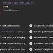Il testo DRUMMER'S DELIGHT di GUTS è presente anche nell'album Stop the violence (2017)