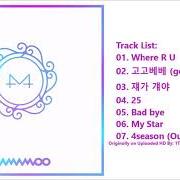 Il testo MY STAR di MAMAMOO è presente anche nell'album White wind (2019)