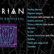 Il testo SEÑALES dei DORIAN è presente anche nell'album Justicia universal (2018)