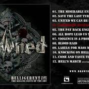 Il testo BLOOD RAID dei DROWNED è presente anche nell'album Belligerent i (2013)