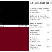 Il testo EL PORTAVA I SCARP DEL TENNIS di ENZO JANNACCI è presente anche nell'album La milano di enzo jannacci (1964)