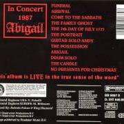 Il testo GUITAR SOLO ANDY dei KING DIAMOND è presente anche nell'album In concert 1987: abigail (1990)