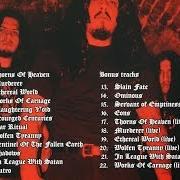 Il testo IN LEAGUE WITH SATAN dei KRISIUN è presente anche nell'album Works of carnage (2003)