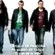 Il testo NO QUIERO PERDERME dei LA CAJA DE PANDORA è presente anche nell'album El tren de tu vida (2010)