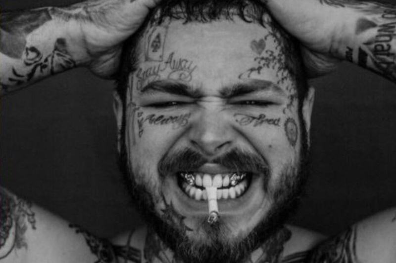 Il sorriso da 40 carati di Post Malone