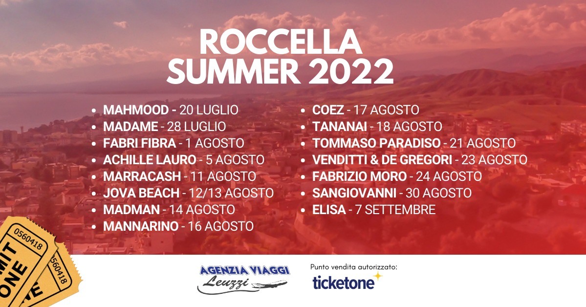 Roccella Summer Festival: i 14 grandi appuntamenti nel Comune reggino