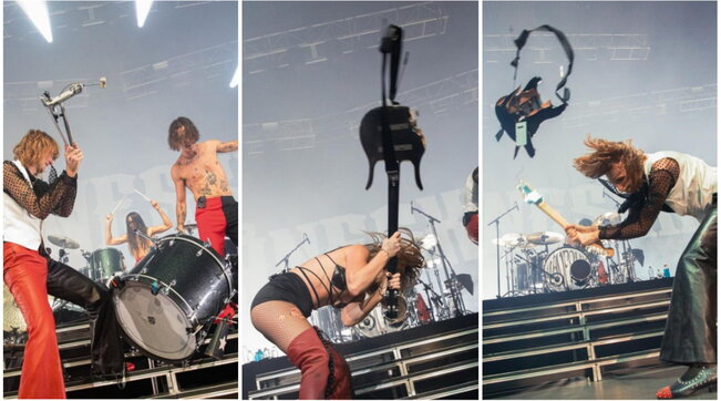 Maneskin: paura e delirio a Las Vegas Maneskin: paura e delirio a Las Vegas