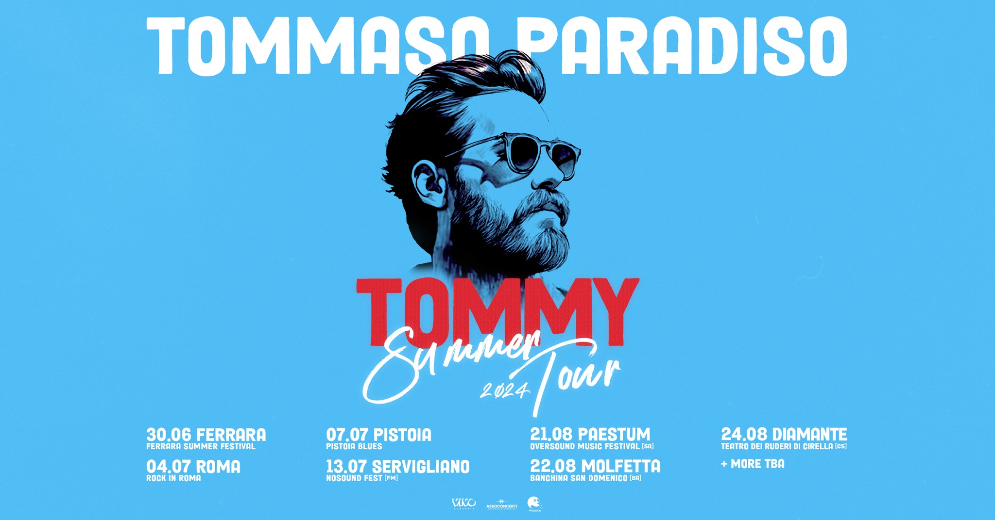 Tommaso Paradiso annuncia le date del tour estivo. C'è anche Cirella Tommaso Paradiso annuncia le date del tour estivo. C'è anche Cirella
