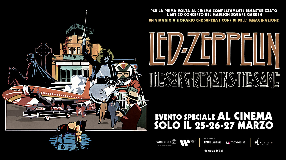 Led Zeppelin: dal 25 al 27 marzo lo storico film sui live al Madison del 1973 Led Zeppelin: dal 25 al 27 marzo lo storico film sui live al Madison del 1973
